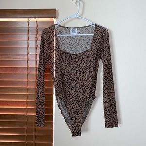 cheetah print bodysuit from princess polly
